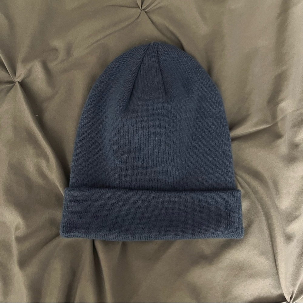 dusty blue beanie